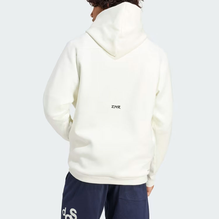 Shop アディダス ZNE プレミアム フルジップ フーディ トラックジャケット オフホワイト IR5208