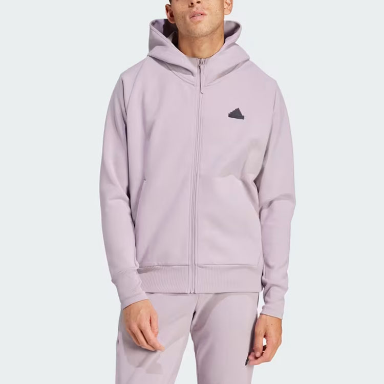 Lookbook 阿迪达斯ZNE冬季连帽夹克浅紫色 IN1847