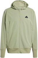 adidas Z N E Woven Full-Zip Hooded Jacket Tent Green IS9279 adidas Z N E Woven Full-Zip Hooded Jacket Tent Green IS9279