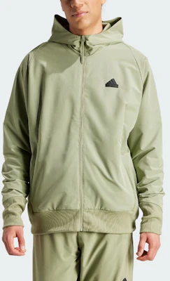 阿迪达斯ZNE编织全拉链连帽夹克帐篷绿 IS9279 Lookbook 阿迪达斯ZNE编织全拉链连帽夹克帐篷绿 IS9279