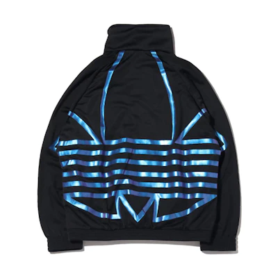 adidas Zeno Track Jacket Black Sport Jacket with Back Logo Print FS7333
