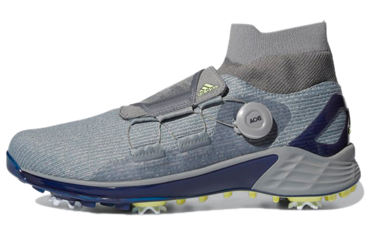 adidas ZG21 Motion Primegreen BOA Mid-Cut Golf Shoes 'Grey Pulse Yellow Blue' GZ5277