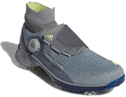 adidas ZG21 Motion Primegreen BOA Mid-Cut Golf Shoes 'Grey Pulse Yellow Blue' GZ5277 Lookbook adidas ZG21 Motion Primegreen BOA Mid-Cut Golf Shoes 'Grey Pulse Yellow Blue' GZ5277