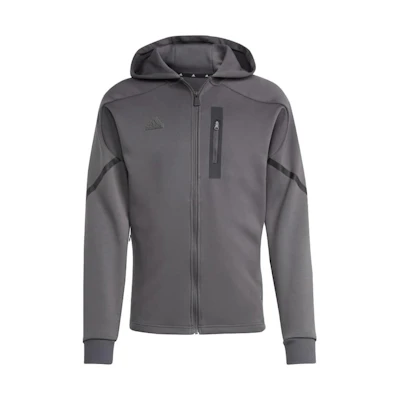 adidas Zip-Up Hoodie Long Sleeve Gray IC8049
