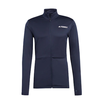 adidas Zip-Up Slim Fit Sports Jacket in Legend Ink Blue HN5473