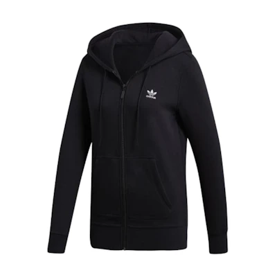 adidas ZIP Logo Soft Warm Long-Sleeve Jacket Unisex - Black DU9608