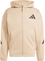 adidas ZNE FW24 True Healing Series Black Label Water-Resistant Tan Jacket Men JF2445 adidas ZNE FW24 True Healing Series Black Label Water-Resistant Tan Jacket Men JF2445
