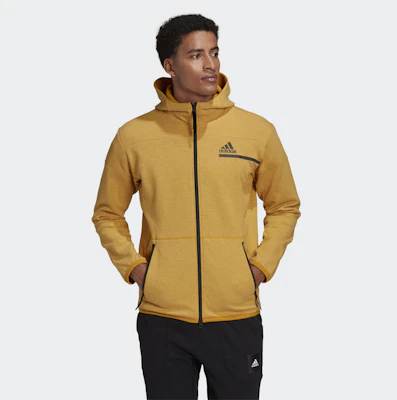 adidas ZNE FZ M Winter Gold Fleece-Lined Hooded Jacket GU2078 Shop adidas ZNE FZ M Winter Gold Fleece-Lined Hooded Jacket GU2078
