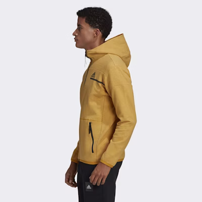 adidas ZNE FZ M Winter Gold Fleece-Lined Hooded Jacket GU2078 Sizing adidas ZNE FZ M Winter Gold Fleece-Lined Hooded Jacket GU2078