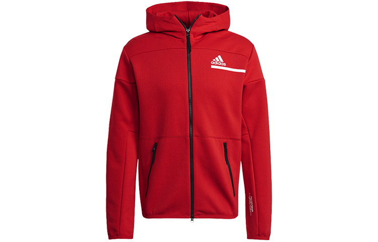 adidas ZNE FZ Training Hoodie Jacket Light Scarlet GQ6210