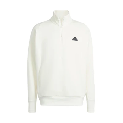 adidas ZNE Half-Zip Sweatshirt White Long-Sleeve Pullover IN1850