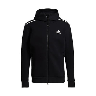 adidas ZNE Hood Logo Print Quick-Dry Jacket Black GT9780