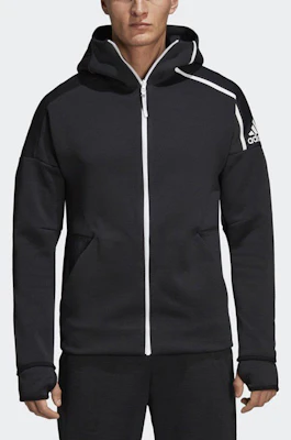 adidas ZNE Hoodie 3 0 Black Slim-Fit Casual Sports Jacket DM5543 Shop adidas ZNE Hoodie 3 0 Black Slim-Fit Casual Sports Jacket DM5543