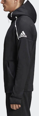 adidas ZNE Hoodie 3 0 Black Slim-Fit Casual Sports Jacket DM5543 Details for adidas ZNE Hoodie 3 0 Black Slim-Fit Casual Sports Jacket DM5543