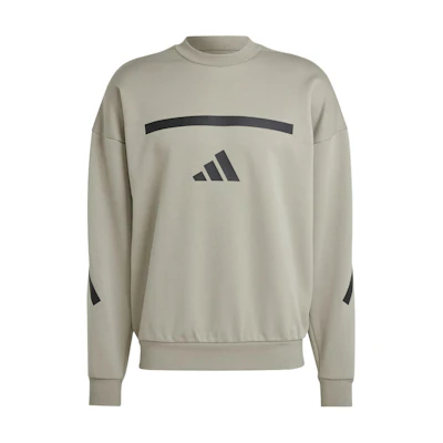 adidas ZNE Lightweight Crewneck Sweatshirt Brown Comfortable Wear JE3076