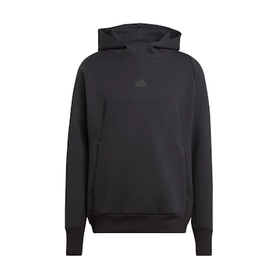 adidas ZNE Premium Hoodie Black Logo Quick-Dry Casual Sportwear IN5115