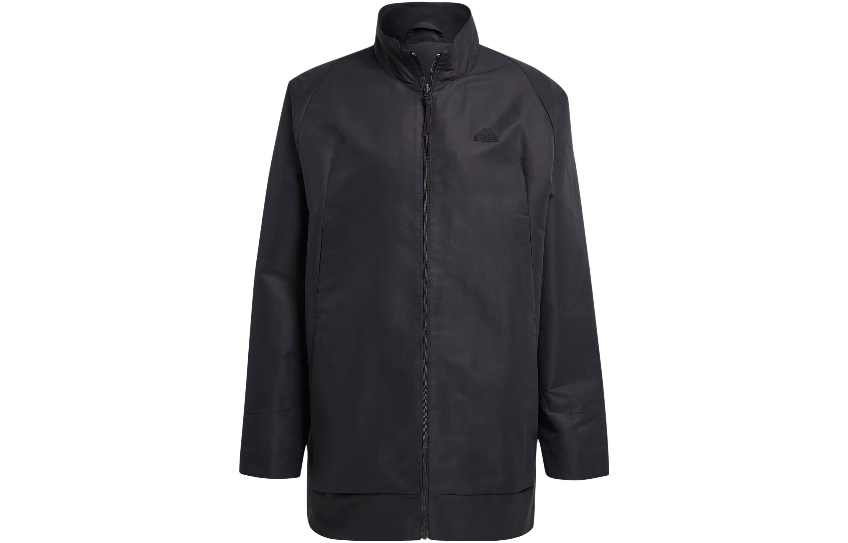 adidas ZNE Premium Jacket Black Stand Collar Long Sleeve Logo Jacket IJ6169
