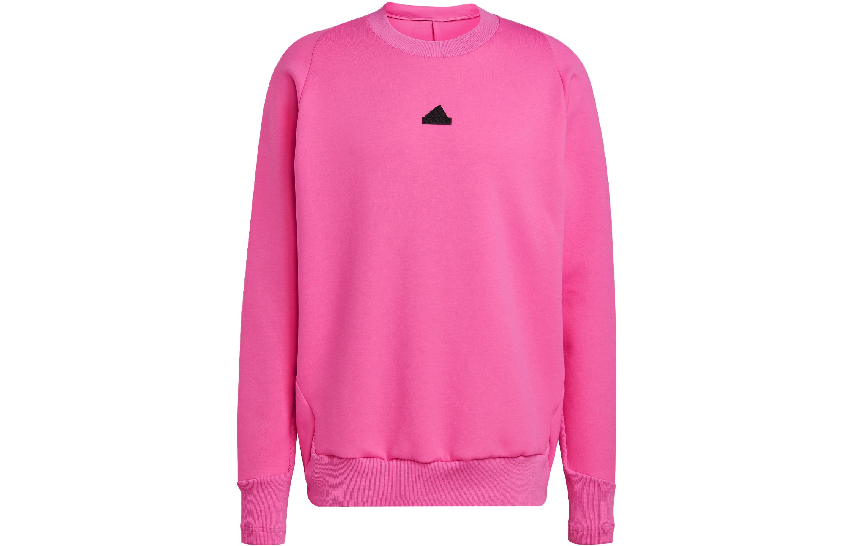 adidas ZNE Premium Pink Sweatshirt Quick-Dry Logo Crewneck IN5111