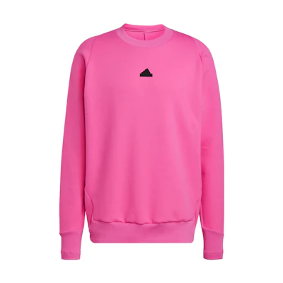 adidas ZNE Premium Pink Sweatshirt Quick-Dry Logo Crewneck IN5111