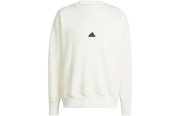 adidas ZNE Premium White Logo Crewneck Sweatshirt Men’s Long Sleeve IN1845