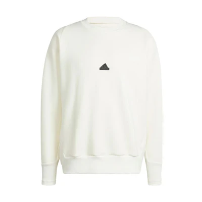 adidas ZNE Premium White Logo Crewneck Sweatshirt Men’s Long Sleeve IN1845