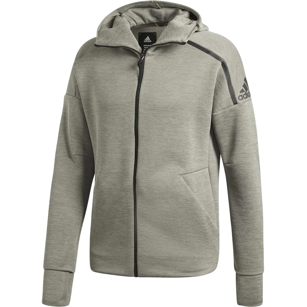 adidas ZNE Solid Color Zip-Up Hoodie Sports Jacket CY9905