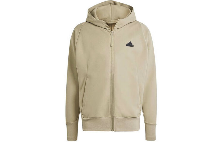 adidas ZNE Solid Logo Running Training Jacket Khaki Outerwear IS9280