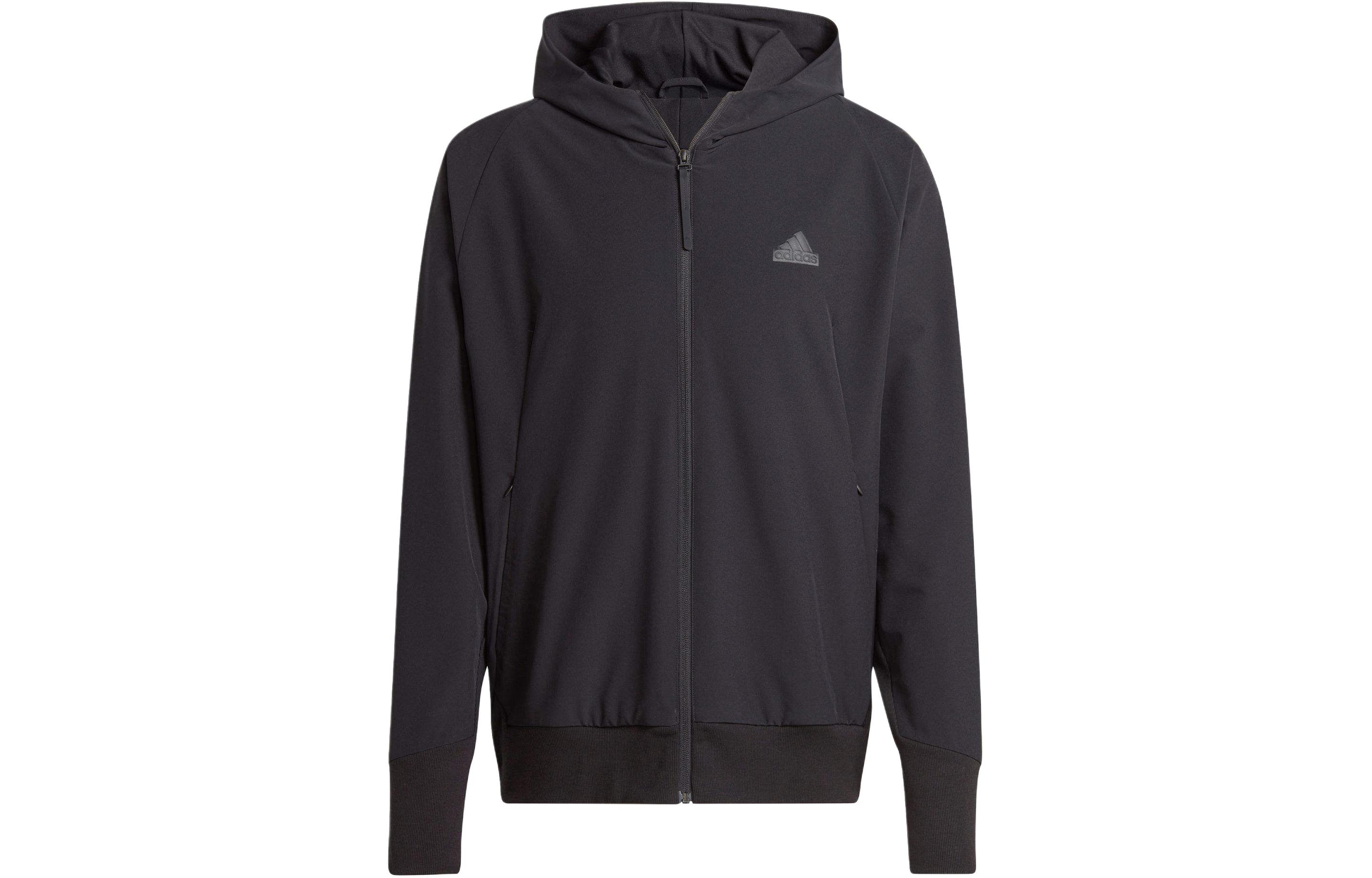 adidas ZNE Solid Logo Zip-Up Jacket Black IR5210