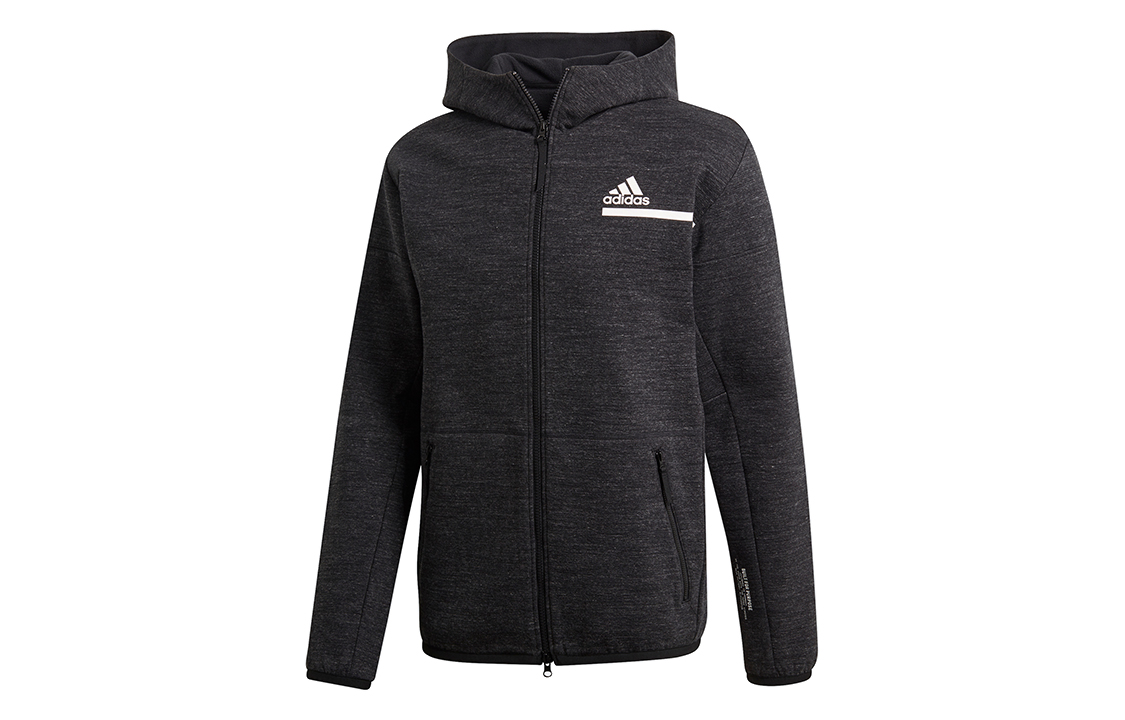 adidas ZNE Winter Fleece-Lined Hoodie Jacket Black GU2077