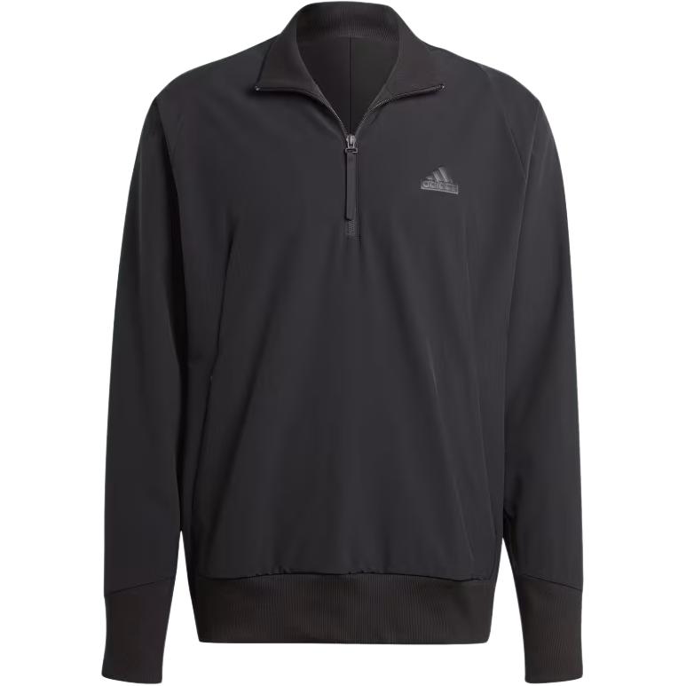 adidas ZNE Woven Quarter-Zip Sweatshirt Black Sports Jacket IR5209