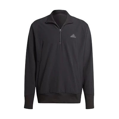 adidas ZNE Woven Quarter-Zip Sweatshirt Black Sports Jacket IR5209