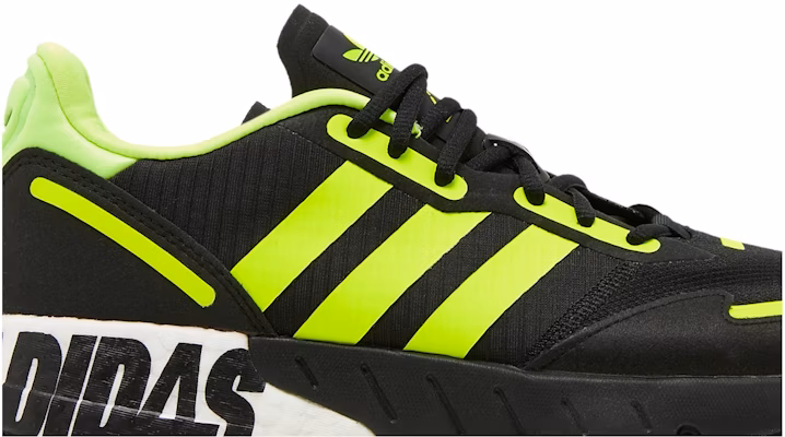 阿迪达斯 ZX 1K Boost 黑色荧光黄大标志图案鞋 FY3632 Order 阿迪达斯 ZX 1K Boost 黑色荧光黄大标志图案鞋 FY3632