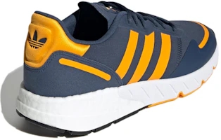 Shop adidas originals ZX 1K Boost 復古百搭 低幫休閒運動鞋 藍黃拼色