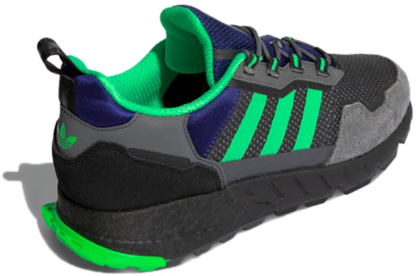 adidas ZX 1K Boost 'Grey Screaming Green' H00430 Shop adidas ZX 1K Boost 'Grey Screaming Green' H00430