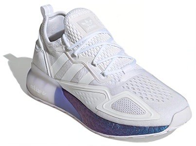 adidas ZX 2000 Boost 'Putih Boost Biru Ungu' FV2928 Lookbook adidas ZX 2000 Boost 'Putih Boost Biru Ungu' FV2928