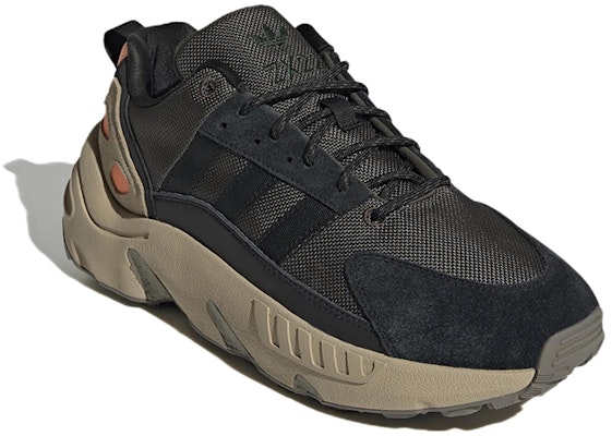 阿迪达斯 ZX 22 Boost '影子橄榄橙' GX7006 Lookbook 阿迪达斯 ZX 22 Boost '影子橄榄橙' GX7006