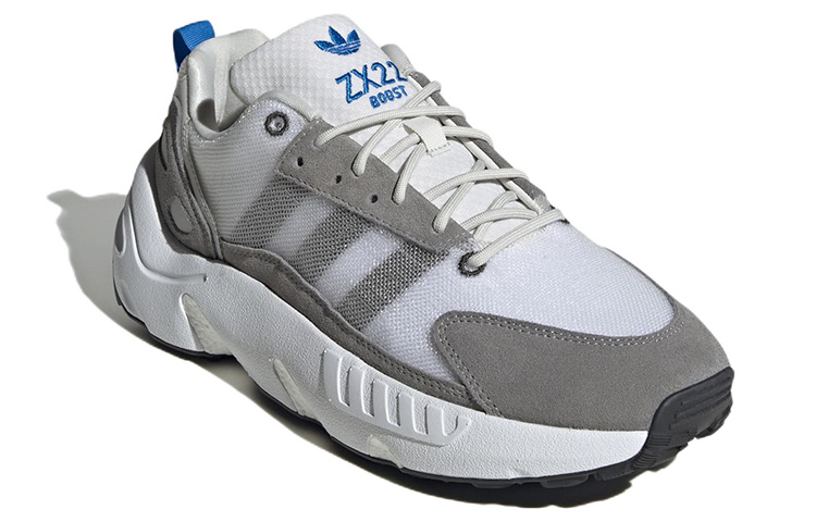Lookbook adidas originals ZX 22 Boost 輕便耐磨防滑 低筒 跑步鞋 白灰