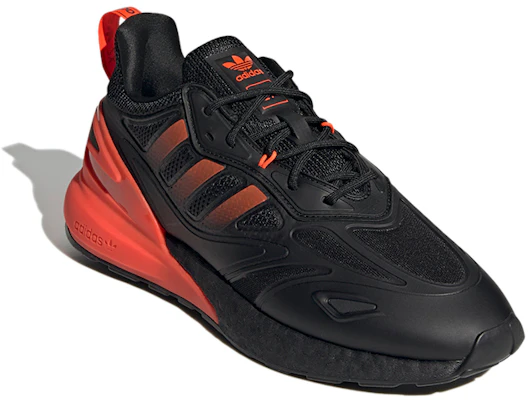 adidas ZX 2K Boost 2.0 'Black Solar Red' GZ7735 Lookbook adidas ZX 2K Boost 2.0 'Black Solar Red' GZ7735