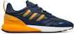 adidas ZX 2K Boost 2.0 'Crew Blue Semi Solar Gold' Lelaki & Wanita Malaysia GZ7733