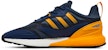 adidas ZX 2K Boost 2.0 'Crew Blue Semi Solar Gold' Lelaki & Wanita Malaysia GZ7733