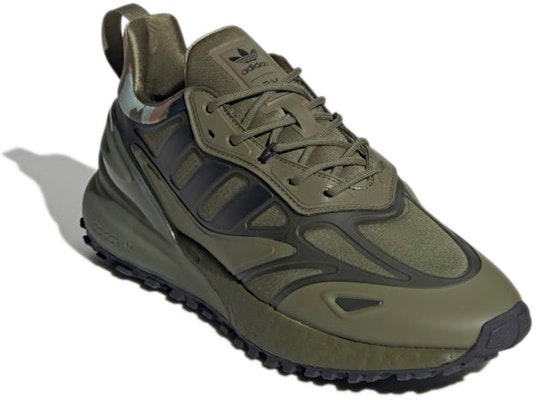 阿迪达斯ZX 2K Boost 2.0 Trail '橄榄迷彩' GZ7784 Lookbook 阿迪达斯ZX 2K Boost 2.0 Trail '橄榄迷彩' GZ7784