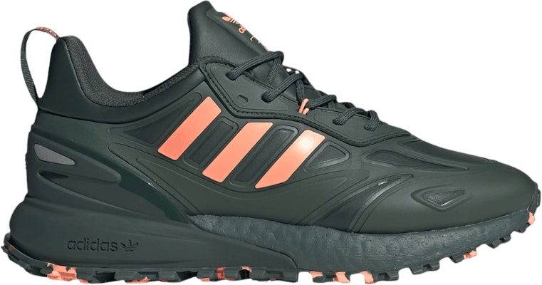 Buy adidas ZX 2K Boost 2.0 Trail Mineral Green Beam Orange GX9469 Novelship
