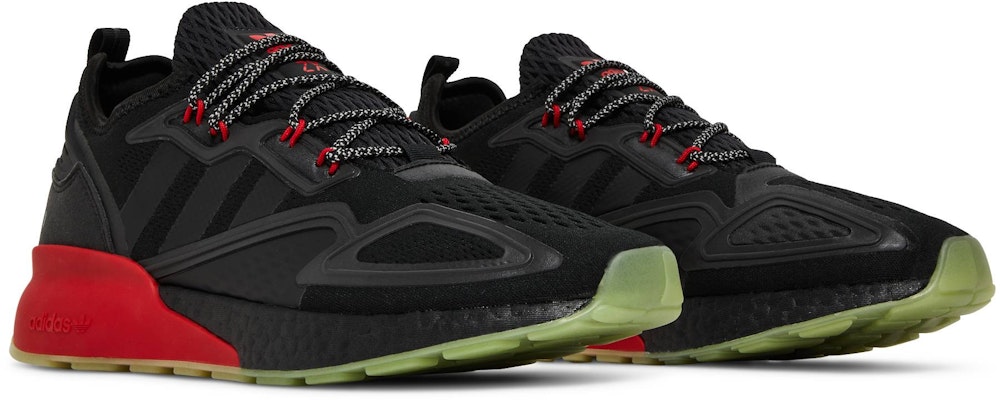 adidas Originals ZX 2K Boost 百搭舒適 潮流 耐磨防滑 低筒 生活休閒鞋 男款 黑紅 Cheap adidas Originals ZX 2K Boost 百搭舒適 潮流 耐磨防滑 低筒 生活休閒鞋 男款 黑紅
