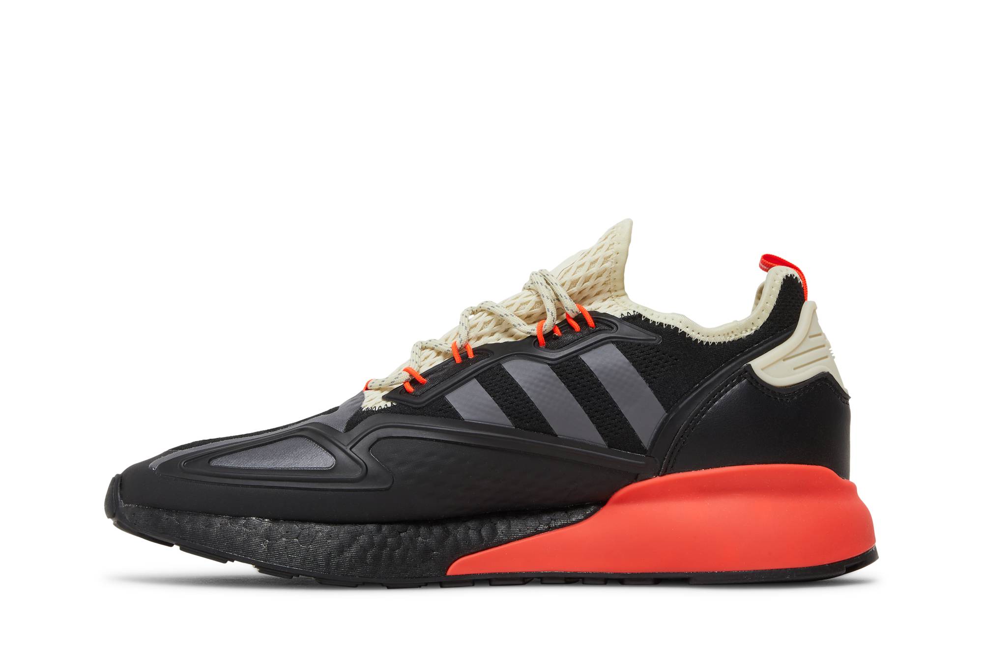 Lookbook adidas originals ZX 2K Boost 耐磨防滑 低筒 生活休閒鞋 男女同款 黑