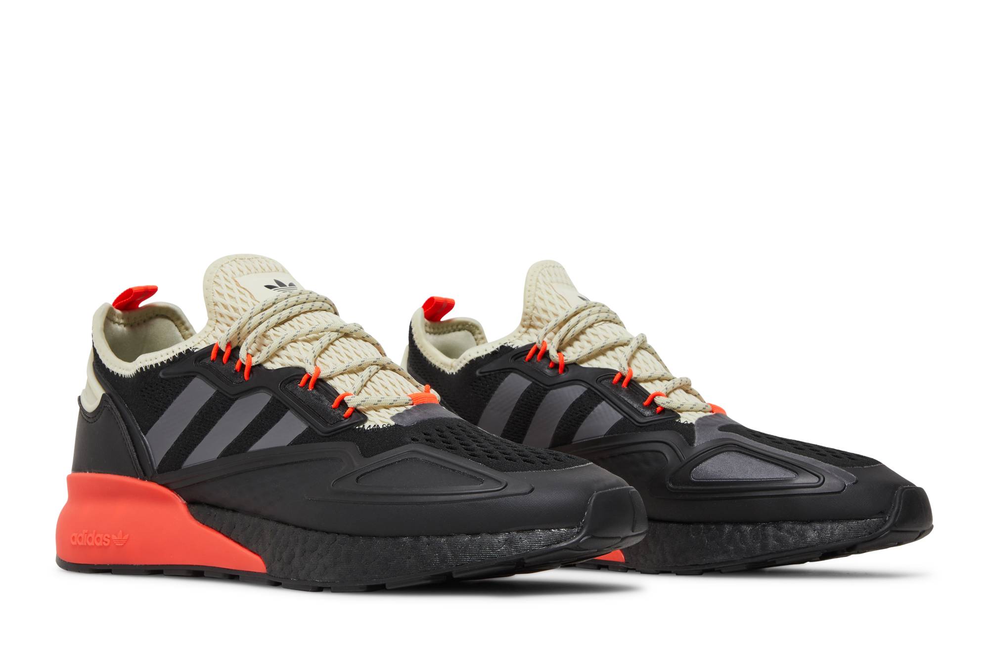 Cheap adidas originals ZX 2K Boost 耐磨防滑 低筒 生活休閒鞋 男女同款 黑