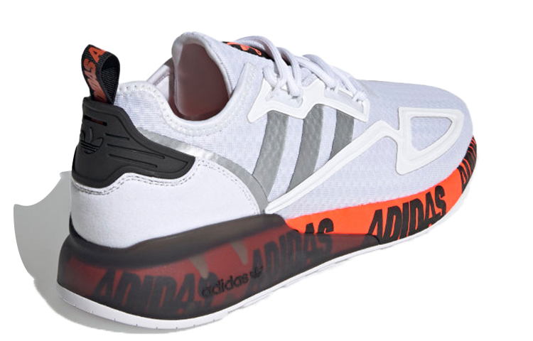 Lookbook ZX 2Kブースト 白 (大胆なロゴ) FX7030