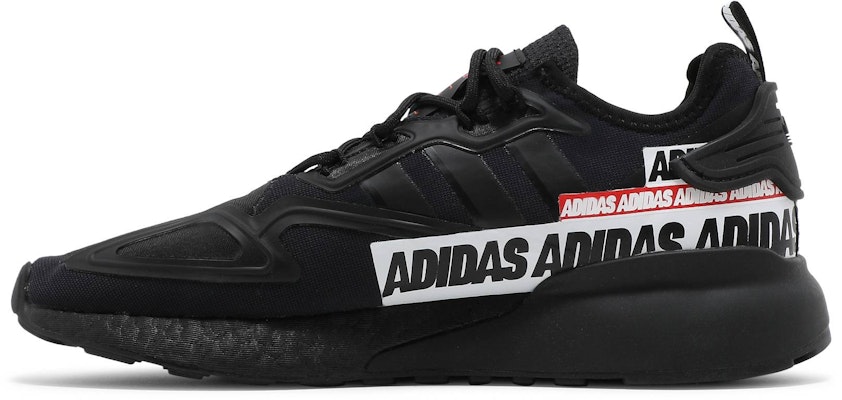 adidas ZX 2K Boost 'Bold Logo Graphic - Hitam' FX7038 Lookbook adidas ZX 2K Boost 'Bold Logo Graphic - Hitam' FX7038