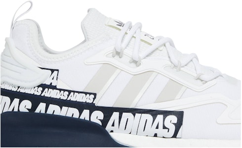 adidas ZX 2K Boost 'Logo Bold Grafis - Putih Navy' FX7036 Order adidas ZX 2K Boost 'Logo Bold Grafis - Putih Navy' FX7036