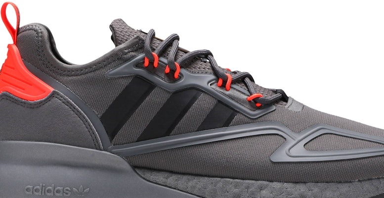 阿迪达斯 ZX 2K Boost '灰色 太阳红' H06576 Order 阿迪达斯 ZX 2K Boost '灰色 太阳红' H06576