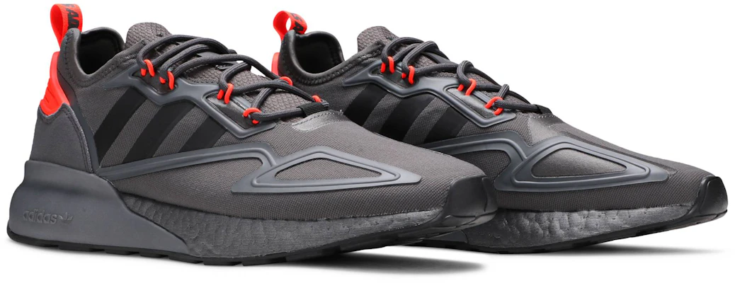 阿迪达斯 ZX 2K Boost '灰色 太阳红' H06576 Cheap 阿迪达斯 ZX 2K Boost '灰色 太阳红' H06576